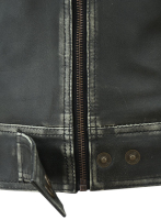 (image for) Rubbed Charcoal Leather Jacket # 217