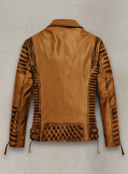 (image for) Charles Burnt Mustard Leather Jacket