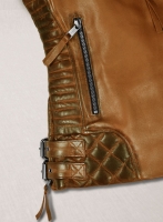 (image for) Charlotte Burnt Mustard Leather Jacket