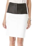 (image for) Bandage Stripe Leather Skirt - # 195