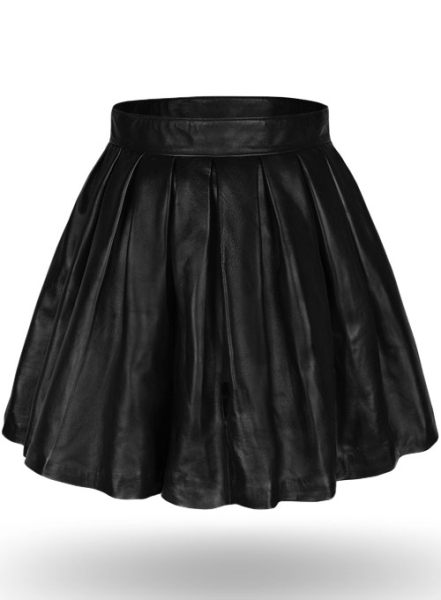 (image for) Pleated Leather Skirt