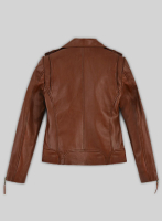 (image for) Tan Brown Jennifer Aniston Leather Jacket