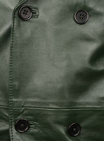 Vintage Green Leather Blazer Vintage Green Leather Blazer