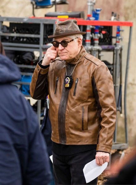 (image for) Steve Martin Only Murders in the Building Leather Jacket