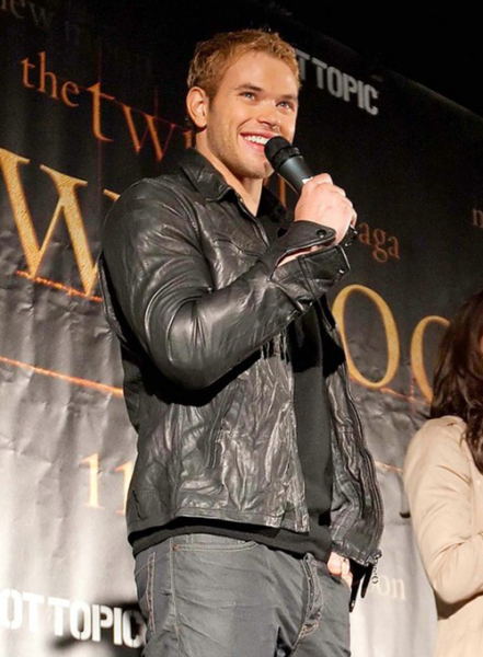 (image for) Kellan Lutz Leather Jacket #2