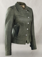 (image for) Vintage Italian Olive Leather Jacket #277