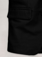 (image for) Soft Rich Black Leather Blazer