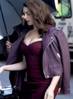 (image for) Anne Hathaway Ocean's Eight Leather Jacket