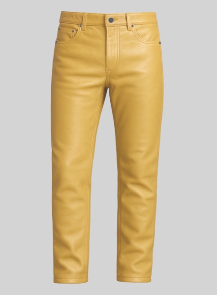(image for) Yellow Leather Jeans