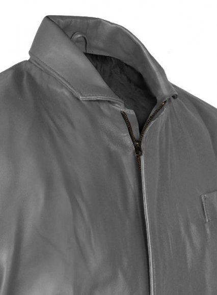 Gray Leather Jacket # 611 Gray Leather Jacket # 611