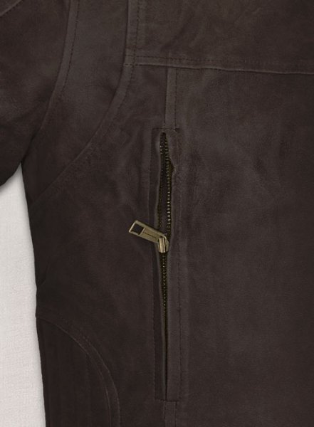 (image for) Vintage Brown Grain Robert Pattinson Leather Jacket #2