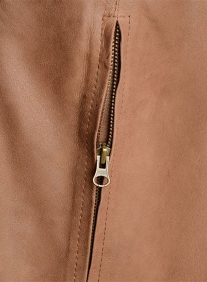 Lt Tan Hide X Men Days of Future Past Leather Jacket Lt Tan Hide X Men Days of Future Past Leather Jacket