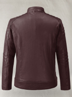 (image for) Firefly Moto Burgundy Biker Leather Jacket