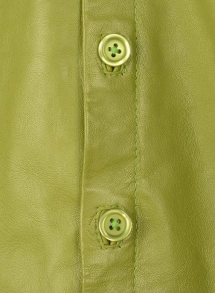 Bright Green Classic Leather Shirt Bright Green Classic Leather Shirt