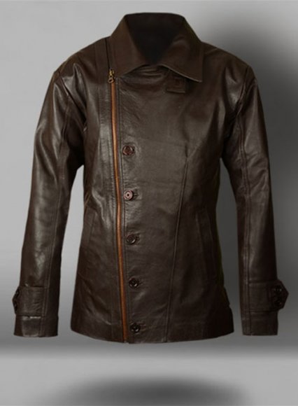 Thick Goat Dk Brown Leather Jacket # 609 Thick Goat Dk Brown Leather Jacket # 609