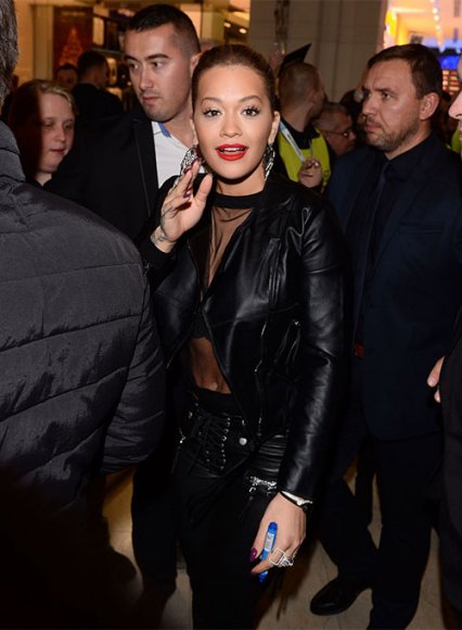 (image for) Rita Ora Leather Jacket #3