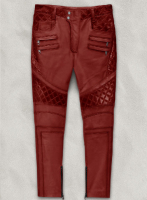 (image for) Outlaw Burnt Red Leather Pants