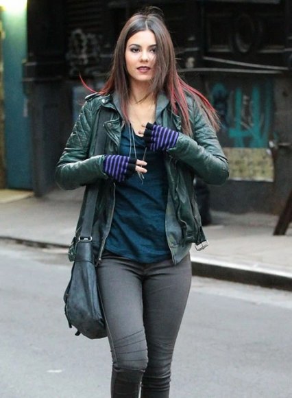 Victoria Justice Leather Jacket Victoria Justice Leather Jacket