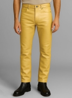 (image for) Yellow Leather Jeans