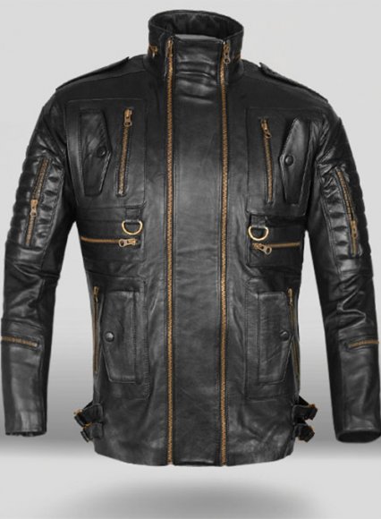 Thick Black Leather Jacket # 641 Thick Black Leather Jacket # 641
