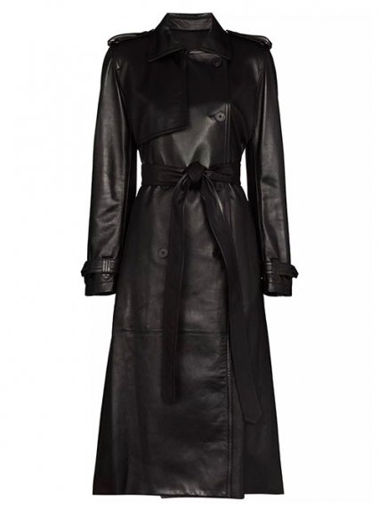 Dietrich Leather Long Coat