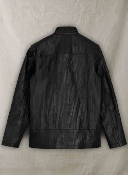 (image for) Wrinkled Black Harrison Ford Star Wars Leather Jacket