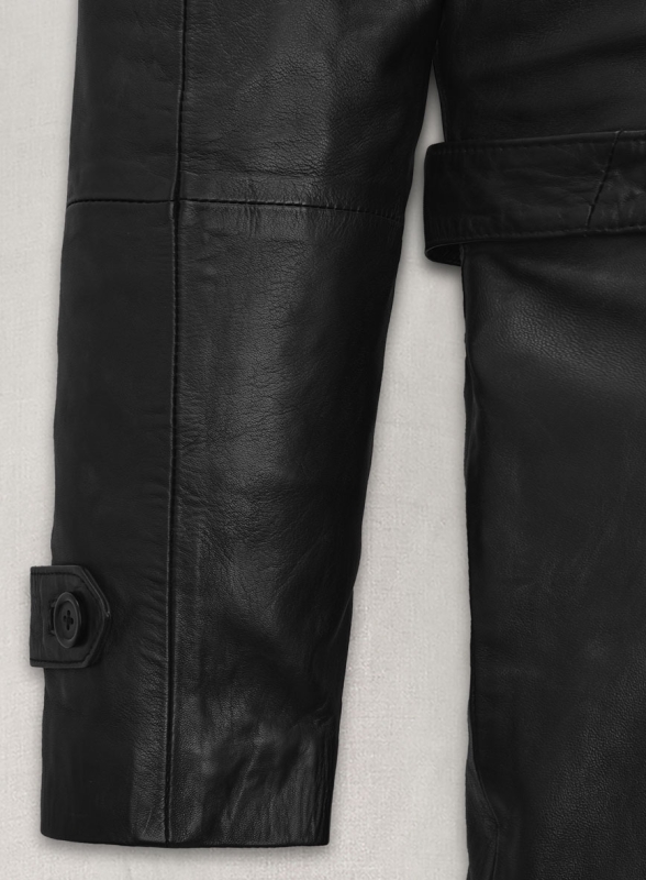 (image for) Beltaire Leather Long Coat - Click Image to Close