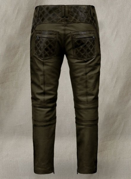 (image for) Outlaw Burnt Olive Leather Pants