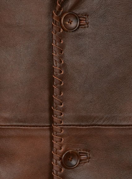 Spanish Brown Medieval Leather Blazer Spanish Brown Medieval Leather Blazer