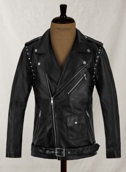 Basic Studded Leather Jacket Basic Studded Leather Jacket