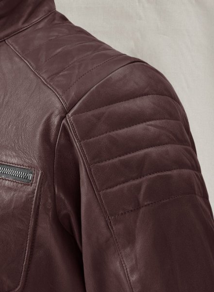 (image for) Firefly Moto Burgundy Biker Leather Jacket