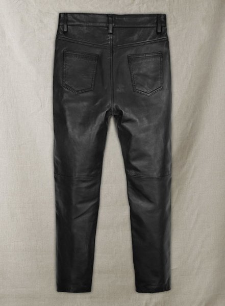 (image for) Leather Zipper Jeans - Style # 9