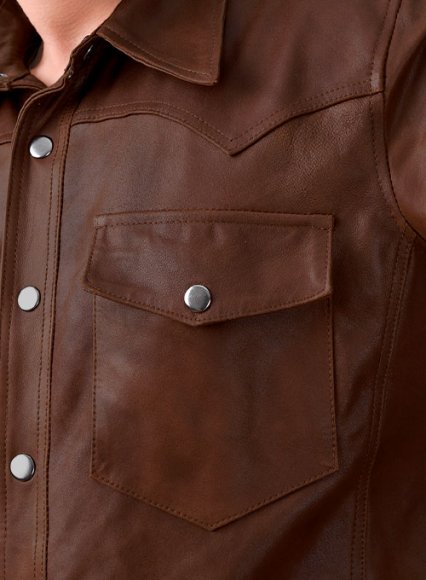 Light Weight Unlined Leather Shirt Light Weight Unlined Leather Shirt