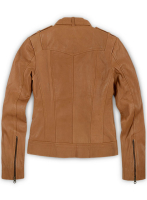 (image for) Soft Hunter Tan Washed & Wax Leather Jacket # 235