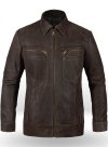 (image for) Vintage Brown Grain Leather Jacket # 104