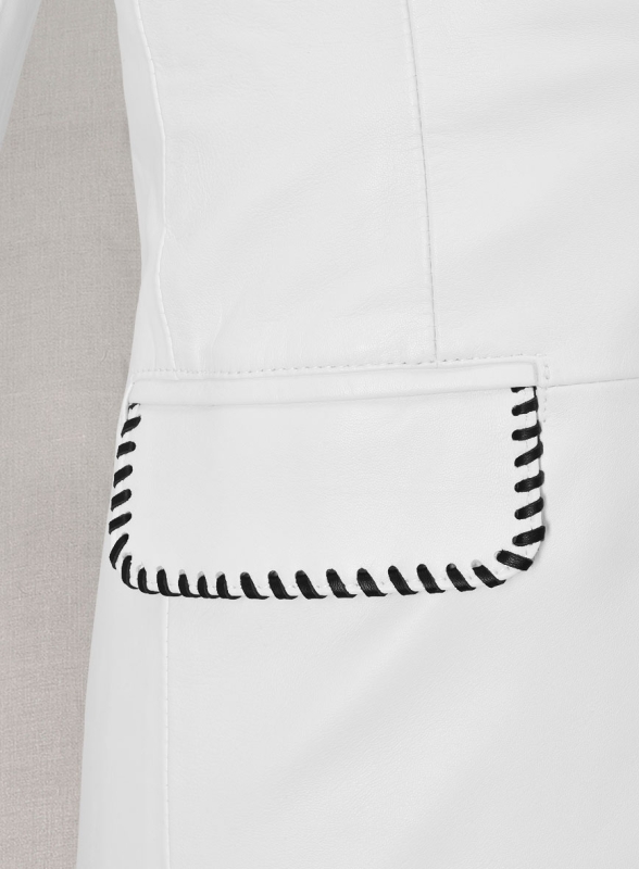 (image for) Black Striped White Medieval Blazer - Click Image to Close
