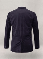 (image for) Dark Slate Purple Suede Leather Blazer