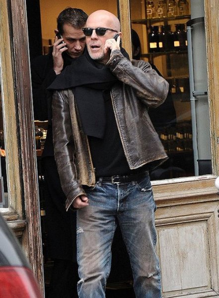(image for) Bruce Willis Surrogates Leather Jacket