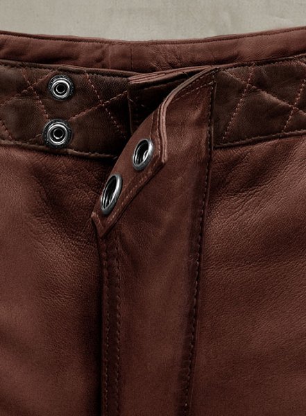 (image for) Outlaw Burnt Maroon Leather Pants