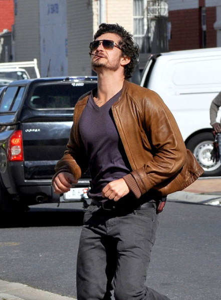 (image for) Orlando Bloom Zulu Leather Jacket