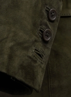 (image for) Olive Green Suede Leather Suit