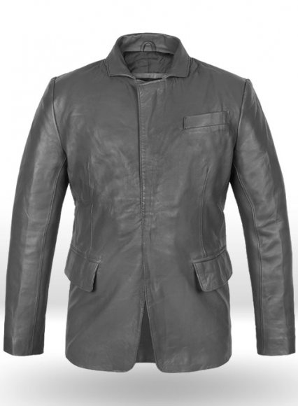 Gray Leather Jacket # 611 Gray Leather Jacket # 611