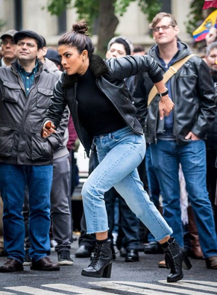 Priyanka Chopra Quantico Leather Jacket Priyanka Chopra Quantico Leather Jacket