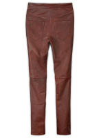 (image for) Soft Fermented Burgundy Zoey Leather Pants
