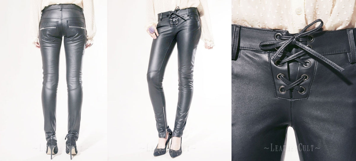 Leather Biker Jeans - Style #506