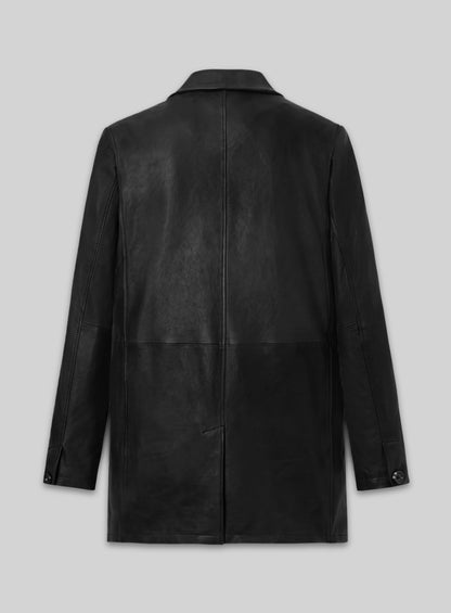 Cara Leather Trench Coat