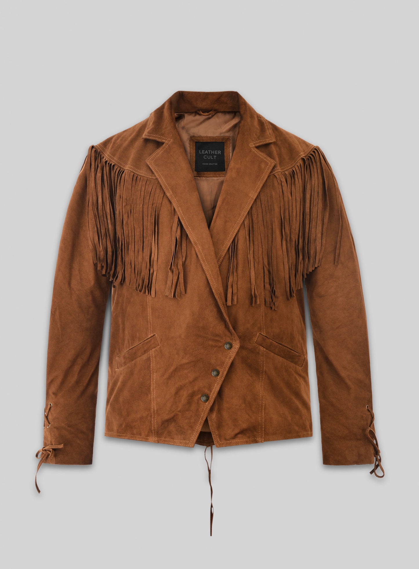 Fringe Leather Jacket #1012