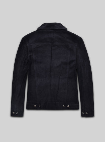 Leather Trucker Jacket - XS