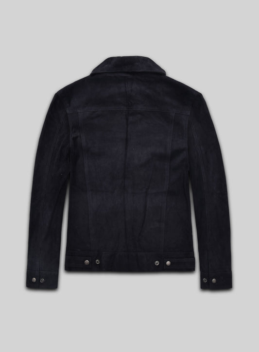 Leather Trucker Jacket - XS