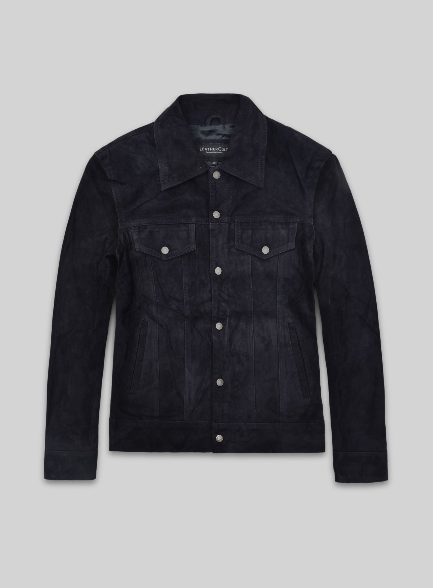 Leather Trucker Jacket - XS